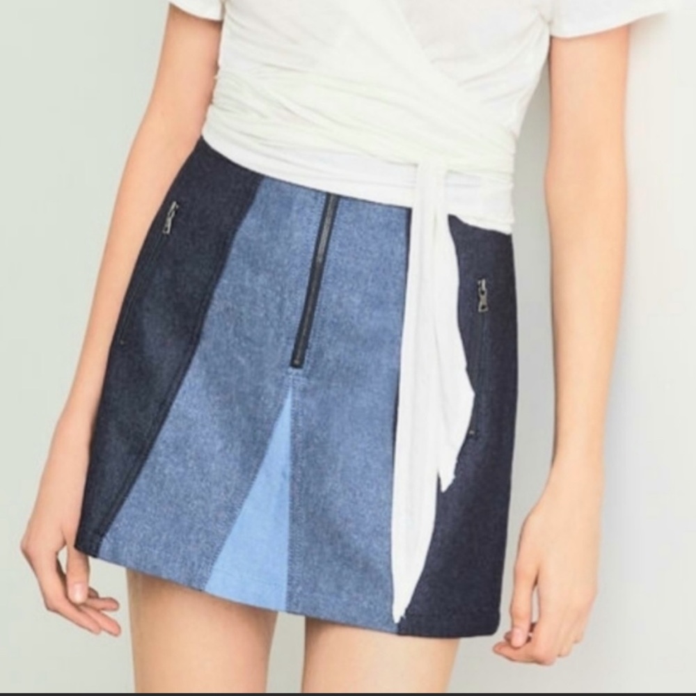 BCBG Judah Denim Skirt Size XS
